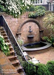 Imagine If You Will This Courtyard Off Of Your Master Bedroom Bathroom A Little Enclose Retreat Oh My Garden Design Garden Layout Garden Fountain