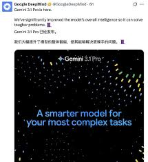 谷歌Gemini 3.1 Pro 横空出世：推理性能翻倍，成本减半，夺回AI ...