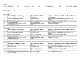 The one specimen english language paper 1 we have from aqa has the following exemplar question 5: Marking Grids Aqa Gcse English Language Paper 1 And 2 Teaching Resources