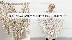 I hope this tutorial is helpful in creating your own macrame. How To Diy Large Boho Macrame Wall Hanging Tutorial Youtube