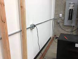 Installation of switch boards back boxes. Going From Conduit To Nm In New Framed Wall Commercial Home Improvement Stack Exchange