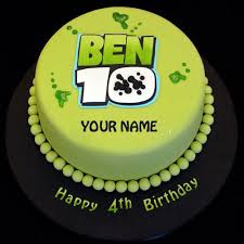 Happy Birthday Cartoon Cake Pictures With Name Write Name On Happy Birthday Cake And Send On Whatsapp In 2020 Ben 10 Cake Birthday Food Gift 10 Birthday Cake