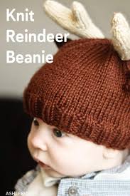 Free knitting pattern for bamboozled headband great stashbuster. Knit Reindeer Beanie Ashlee Marie Real Fun With Real Food