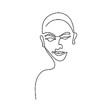 الوجه الإنساني المستمر تقليلية واحدة خط الرسم خلاصة الكبار جمالية png والمتجهات للتحميل مجانا line art drawings line art line drawing