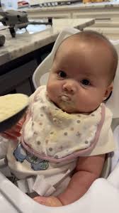 Even though it was a joke, I think she was up for the challenge 😂 5 months  in and I absolutely love being a Dad. She makes me laugh everyday!, #baby  #babygirl #babyfood