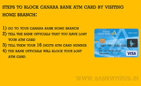 How to block my atm card with code. How To Block Canara Bank Atm Card Bank With Us