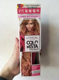 Perform the skin allergy test 48 hours prior to coloring your hair with l'oreal superior preference. L Oreal Colorista Washout Pink Hair Dye Health Beauty Hair Care On Carousell
