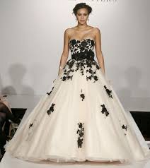 Black And White Attire Wedding Wedding Dress Trend Black And White Black Wedding Dresses Black White Wedding Dress Vera Wang Bridal Dresses