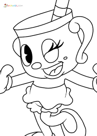 Evil cuphead and mugman coloring pages. Cuphead Coloring Pages 50 New Images Free Printable