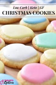 Christmas Cookies Low Carb Keto Gf Recipe In 2020 Low Carb Christmas Cookies Low Carb Christmas Keto Christmas Cookies