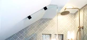 If you are trying to do it yourself, this may not be the best option. Frameless Shower For Sloped Ceiling Bathroom