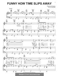 Funny How Time Slips Away By W Nelson Willie Nelson Lyrics Willie Nelson Piano Sheet Music