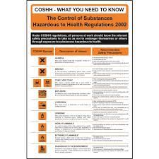 Storage Of Hazardous Substances Poster Wall Chart Chart Safety Posters Poster Wall