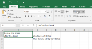 This could be a single word. Excel Insert A Line Break In A Cell Spreadsheets Made Easy