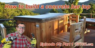 Depending on what i'm making and what type of wood i'm using, i use different products when finishing my tops. How To Build A Patio Bar With A Concrete Counter Top Episode 15 Part 1 Youtube