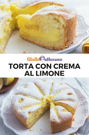 Torta Con Crema Al Limone Nel 2021 Ricette Dolci Torta Con Crema Al Limone Dolci