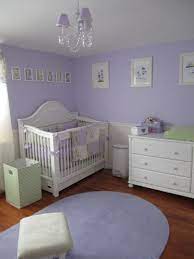 Because growing babies spend a lot of time on the floor, pick a. Purple And White Nursery With Green Accent Color Baby Girl Nursery Purple Girl Nursery Room Baby Girl Nursery Room