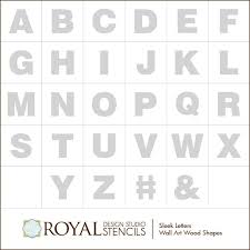 How to make pallet big wall letters. Alphabet Letters Wall Art Wood Shapes For Diy Decor Royal Design Studio Stencils