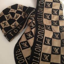 Louis vuitton beanie and scarf. Louis Vuitton Scarf And Beanie Buy Clothes Shoes Online