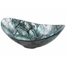 Sigrid Shell Oval Decorative Bowl In Blue Silver In 2020 Decorative Bowls Large Decorative Bowl Bowl