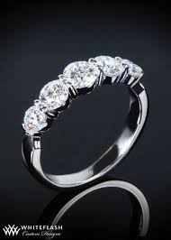 Graduated Five Stone Diamond Ring 10904 Eternity Ring Diamond Sapphire Diamond Engagement Diamond