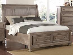 Ncf Furniture Alabaster Cal King Storage Bed In Pewter Finish Bedroom Set Furniture King Storage Bed