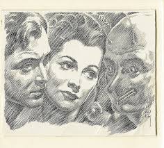 Virgil Finlay: The Lover's, in My NAME IS LEGION's Other: Published:  Covers, Paintings, Pin-ups, Interior Art Comic Art Gallery Room