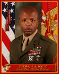 Sergeant Major A. R. Scott Sergeant Major 1st Battlion, 4th Marines