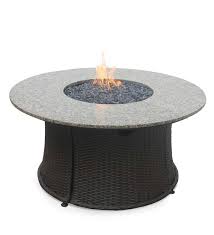 Check spelling or type a new query. Propane Gas Fire Pit With Granite Top And Wicker Frame Plowhearth