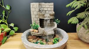Jun 16, 2021 · if you are creating a water garden with true aquatic plants, you will need to use rocks or pebbles (aquarium rocks are a great and inexpensive choice) to weigh down the base of the plant in the container. How To Make Wonderful Beautiful Waterfall Fountain Water Fountain Youtube