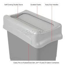 Target.com has been visited by 1m+ users in the past month Lid For 16 23 Gallon Rectangular Rubbermaid Waste Receptacles Gray 498828gy Globalindustrial Com