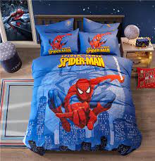 Queen Size Spider Man Bedding Set For Kids Bedroom Decor Full Comforter  Coverlet Fitted Sheet 3-5pcs Boys Home Textile Promotion - Bedding Set -  AliExpress