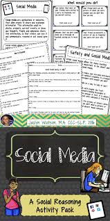 This Activity Pack For Middle Hs Will Provide Students With Social Challenges Opportunities To Reason Social Skills Social Skills Groups Social Media Worksheet