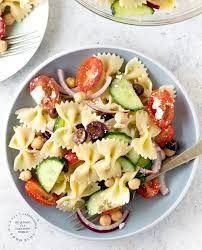 I'm a sucker for pasta of all sorts, especially a good pasta salad recipe. Mediterranean Bowtie Pasta Salad Happily Unprocessed