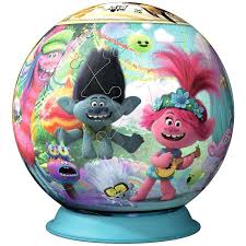 Snapping the 4th piece in its place may be a bit tricky at first, but once secured the whole ball will keep itself assembled until taken apart on purpose. Ravensburger 3d 111695 Ball Trolls 2 World Tour 72 Pieces Puzzle Alzashop Com