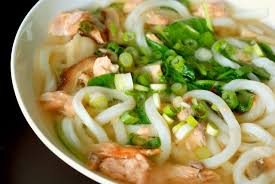 Salmon Teriyaki Miso Soup With Udon And Spinach Salmon Head Recipe Teriyaki Salmon Miso Soup