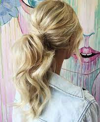 Easy Ponytail Hairstyles For Long Hair Messy Ponytail Hairstyles Easy Hair Styles Fancy Ponytail