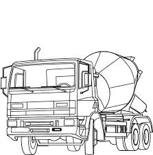 For more info on cement trucks go here. Cement Mixer On Construction Work Coloring Page Coloring Sun
