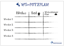 Hier Findet Ihr Unseren Putzplan Fur Ein Besser Organisiertes Zusammenleben In Eurer Wg Putzplan Putzplan Wg Haushalts Tipps