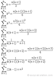 Summation Formulas Physics And Mathematics Science Formulas Learning Mathematics