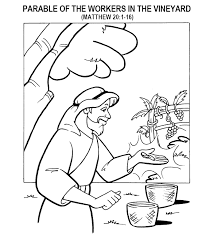 Star wars coloring pages han solo. Parable Of The Workers Coloring Page Sermons4kids