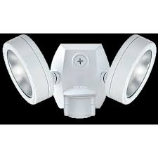 Rab Lighting 26w 2x13w Led Leslie 4000k Economy Bullet Floodlight White With Sensor Walmart Com Walmart Com