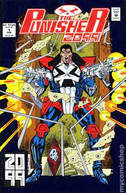 The newsstand version of the comic did not have the outer cover. Punisher 2099 1993 Comic Books