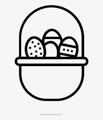 On this page, you'll find lots of easter bunnies and chicks, overflowing easter baskets, christian and religious pictures, spring flowers, and patterned easter eggs. Easter Egg Basket Coloring Page Illustration Free Transparent Png Download Pngkey