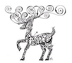 Reindeer Drawing Extreme Doodling With Stacey Reindeer Drawing Art Art Inspiration