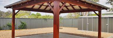 The smartest, easiest and most cost effective way to add a carport, patio, deck, flyover roof or gazebo to your home! Bali Huts For Sale Sydney Newcastle Diy Bali Gazebo Kits Prices