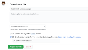 Git has a version of this workflow using terminology and commands unique to git. Quickstart For Github Actions Github Docs