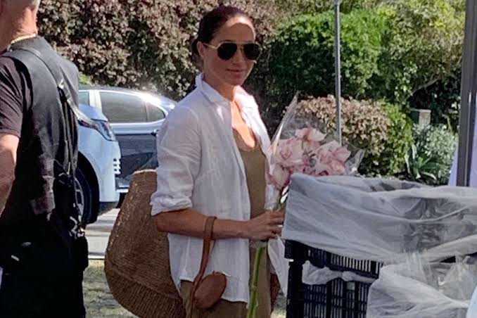 Meghan Markle Makes Solo Outing to Montecito Farmer's Market