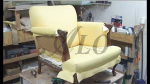 Let this quick upholstery how to inspire you.we joined the makehouse victoria's excellent four week upholst. How To Reupholster The Arm And Back Of A Chair Alo Upholstery Youtube