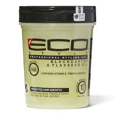 Jojoba oil & ucuuba butter. Eco Style Black Castor Flaxseed Oil Styling Gel Hair Gel Glaze Textured Hair Styling Gel Flaxseed Gel Hair Gel